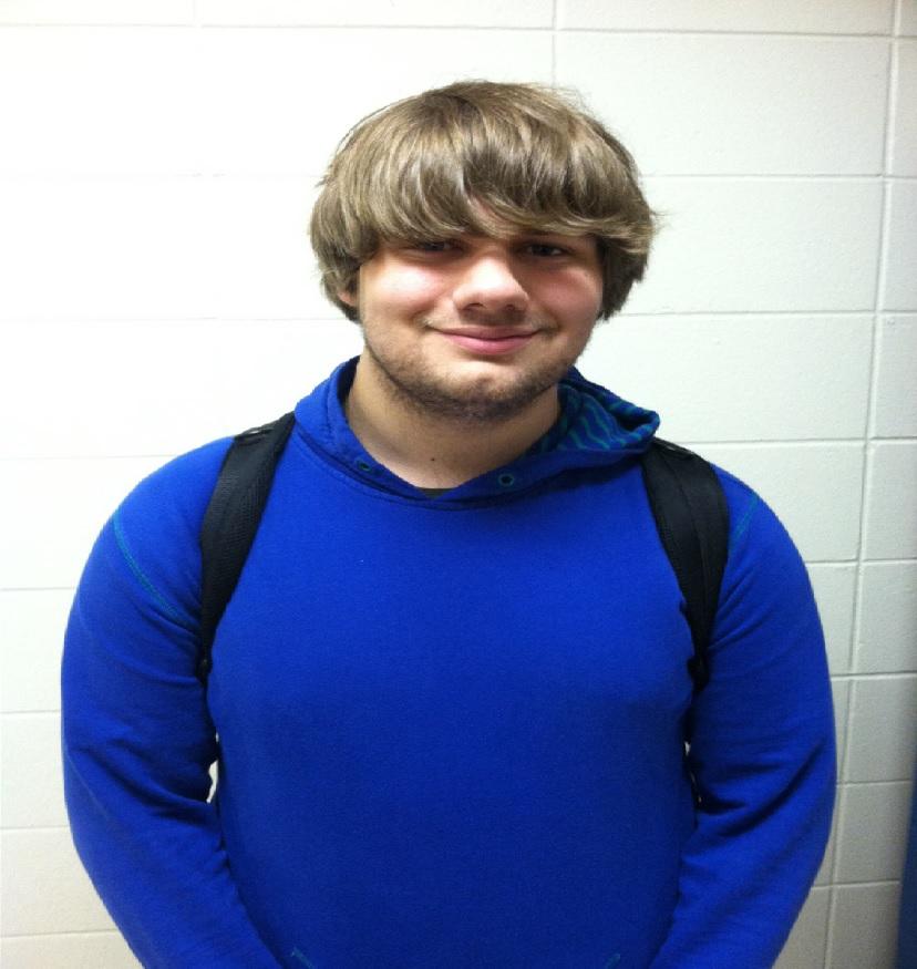 Addicted to controllers: Senior Adam Everhart smiles after sharing his gaming story