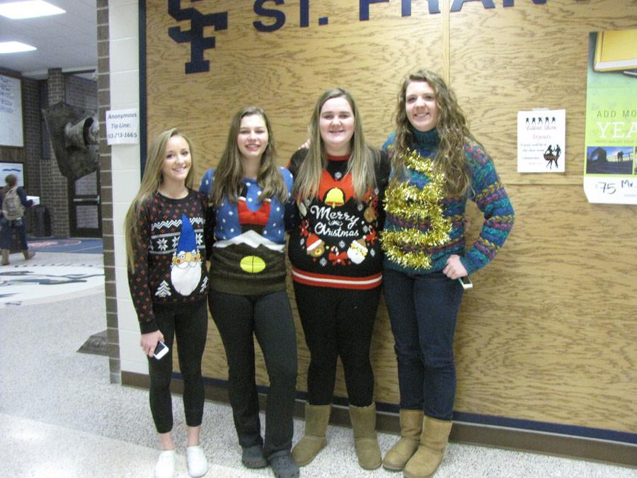 Students small to tall got into the spirit on the last day before winter break.