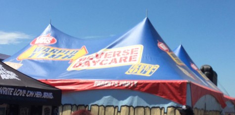 Warped provides what it calls "the ultimate perk for parents." They offer a Reverse Daycare Tent which is "an air-conditioned chill zone for parents who escort their teens to the concert but crave a break from the heat and music."