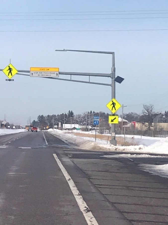New+crosswalk+signs+for+Highway+47.