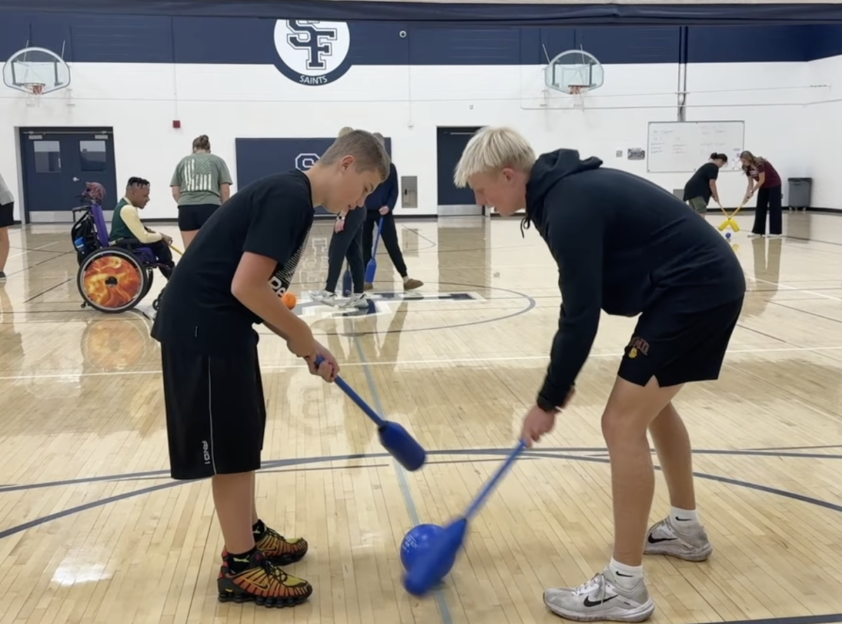 Students enjoy Unified Physical Education class together.